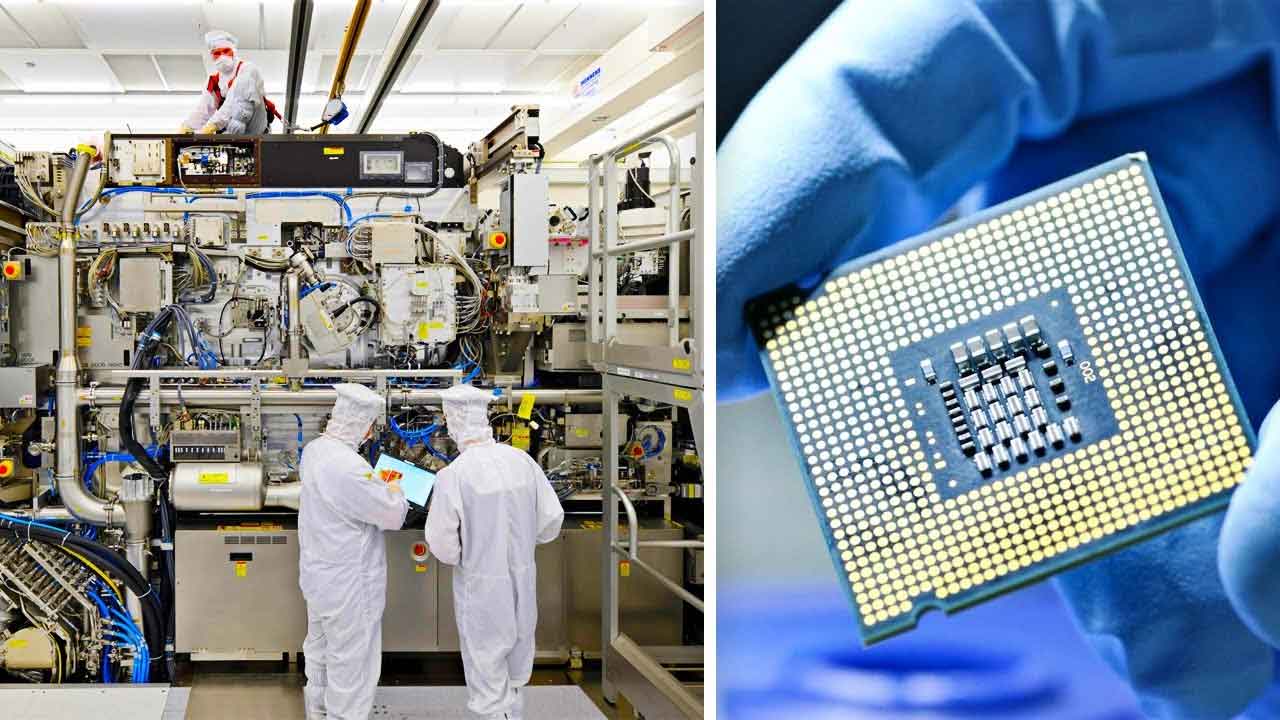 una fabbrica di chip